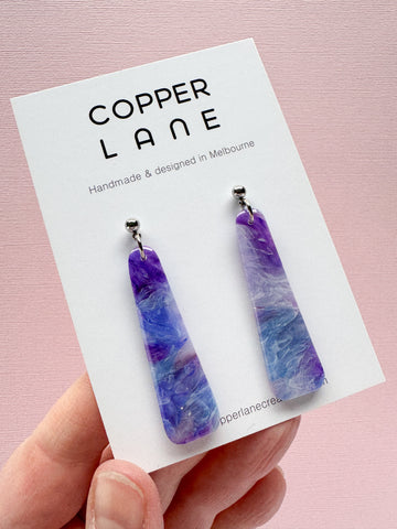 Stix Dangle Earrings - Galaxy