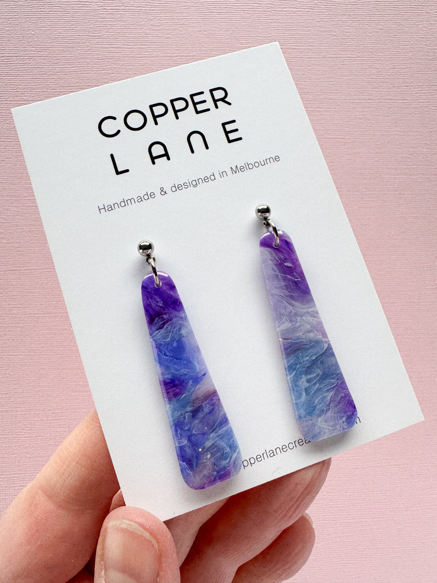 Stix Dangle Earrings - Galaxy