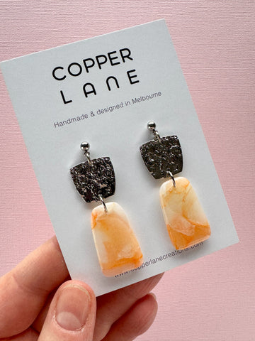 Sophia Dangle Earrings - Amorette Silver