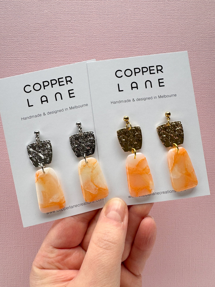 Sophia Dangle Earrings - Amorette Silver