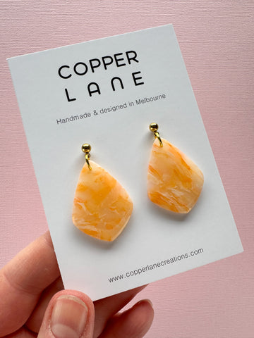 Bianca Dangle Earrings - Amorette Gold
