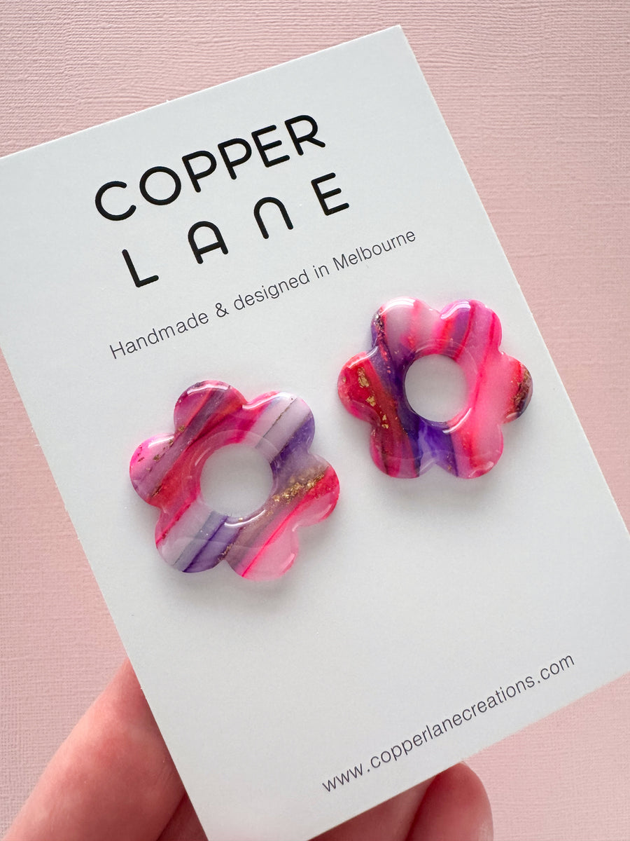 Flower Stud Earrings - Piper Collection