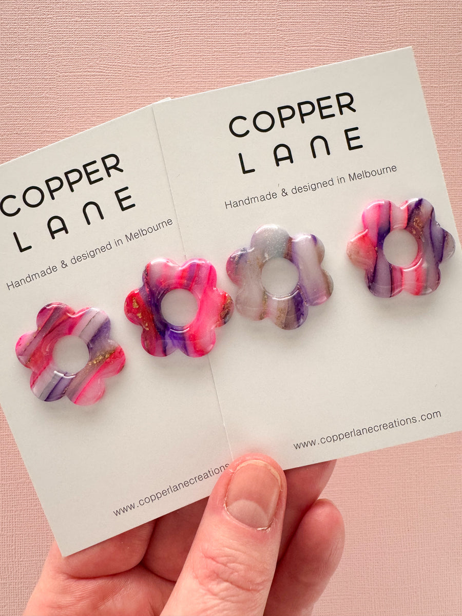 Flower Stud Earrings - Piper Collection