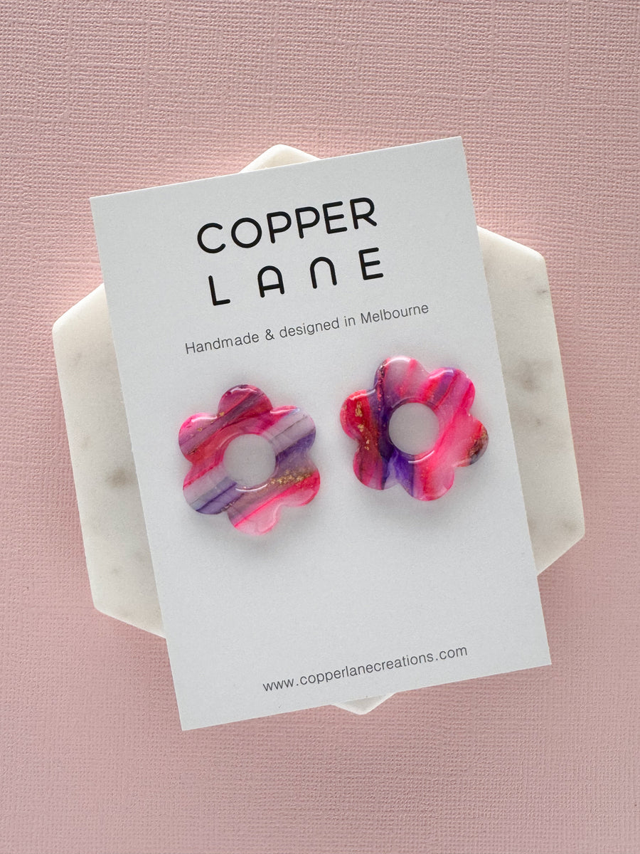 Flower Stud Earrings - Piper Collection