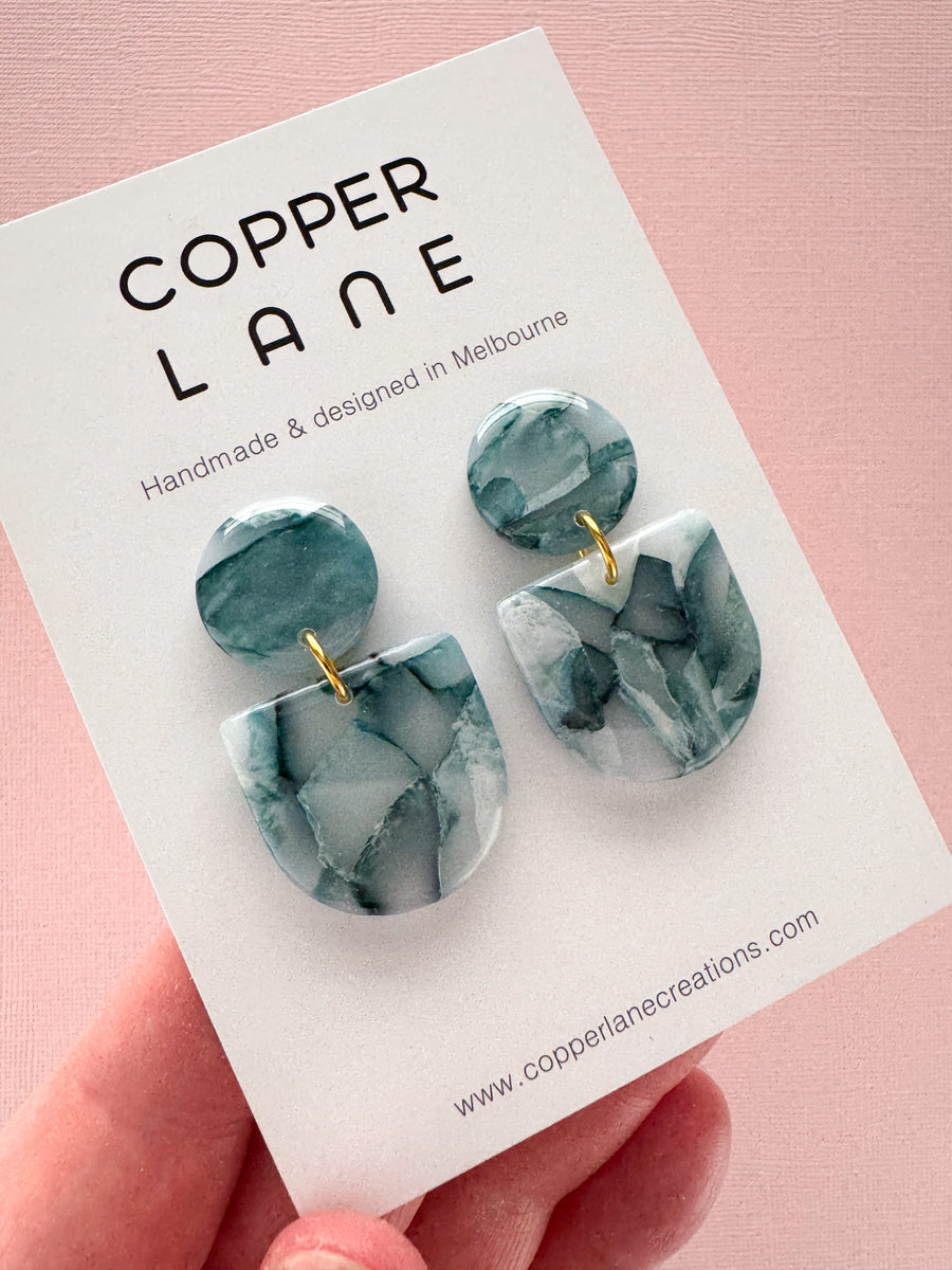 Jada Dangle Earrings - Seafoam