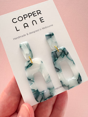 Stella Dangle Earrings - Seafoam