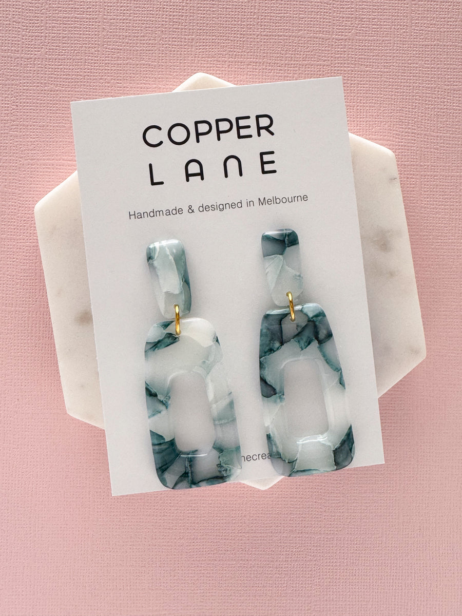 Stella Dangle Earrings - Seafoam