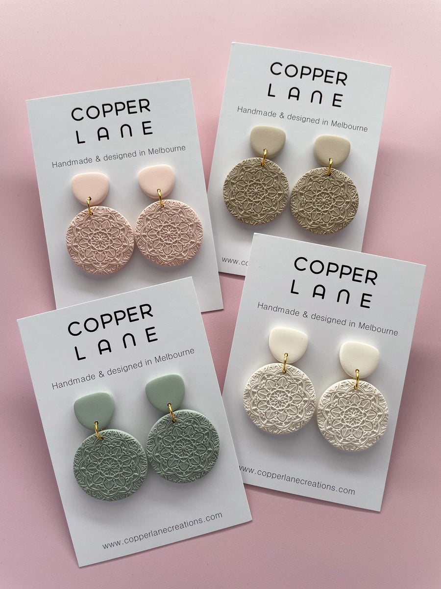 Tory Earrings - Taupe