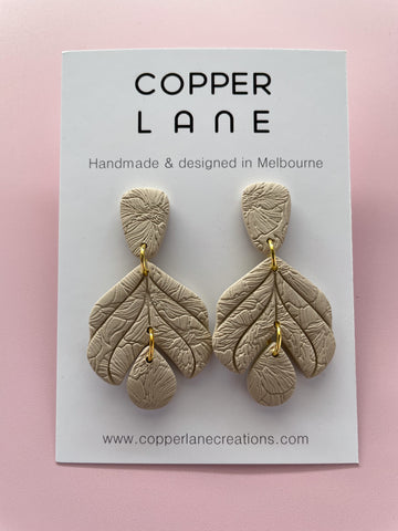 Willow Earrings - Taupe